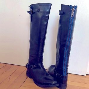 Steve Madden Black Leather Riding boot, size 9.5 Women’s